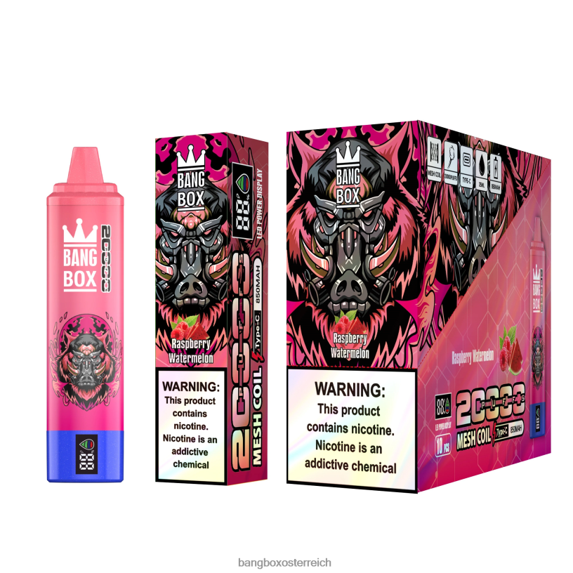 Bang Box Vape Kaufen - Bang Box 20.000 Züge intelligenter Bildschirm Himbeer-Wassermelone