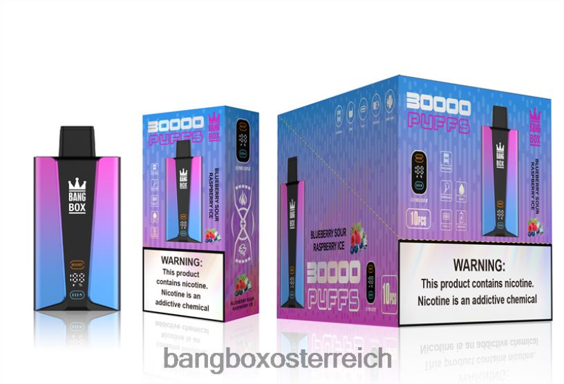 Bang Box Preis - Bang Box 30.000 Züge intelligenter Bildschirm Blaubeer-Sauer-Himbeereis