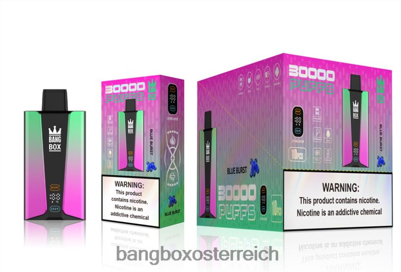 Bang Box Vape - Bang Box 30.000 Züge intelligenter Bildschirm blauer Ausbruch