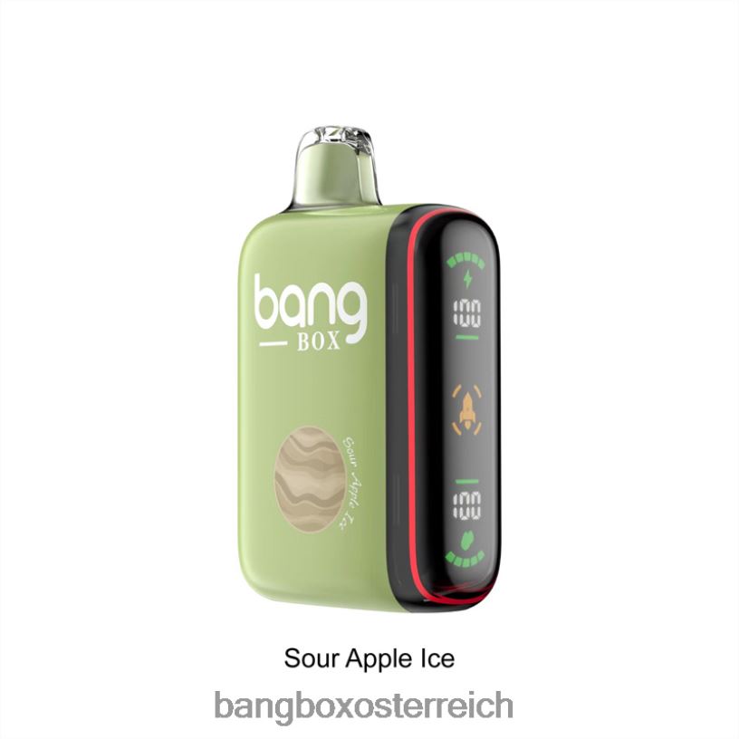 Bang Box Vape Kaufen - Bang Box 9000–18000 Züge, intelligente Leistungsanzeige saures Apfeleis