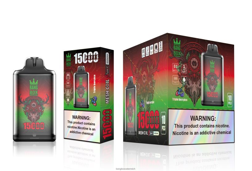 Bang Box Kaufen - Bang Box s1-15000 Züge dreifaches Beereneis