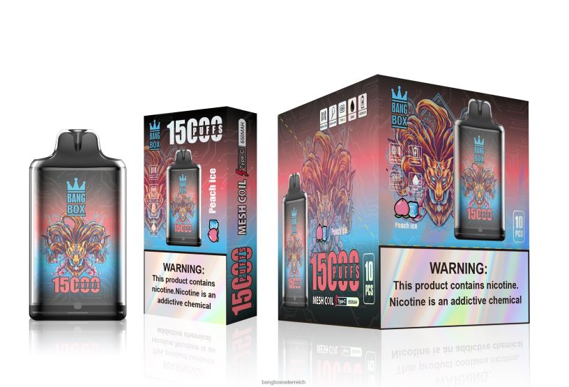 Bang Box Vape - Bang Box s1-15000 Züge Pfirsicheis