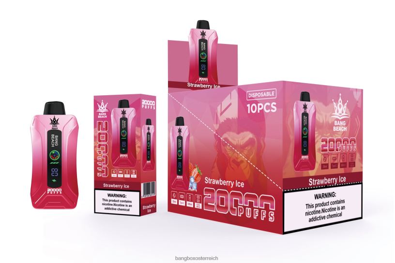 Bang Box Preis - Bang Beach 20000 Züge Smart Screen Vape Erdbeereis