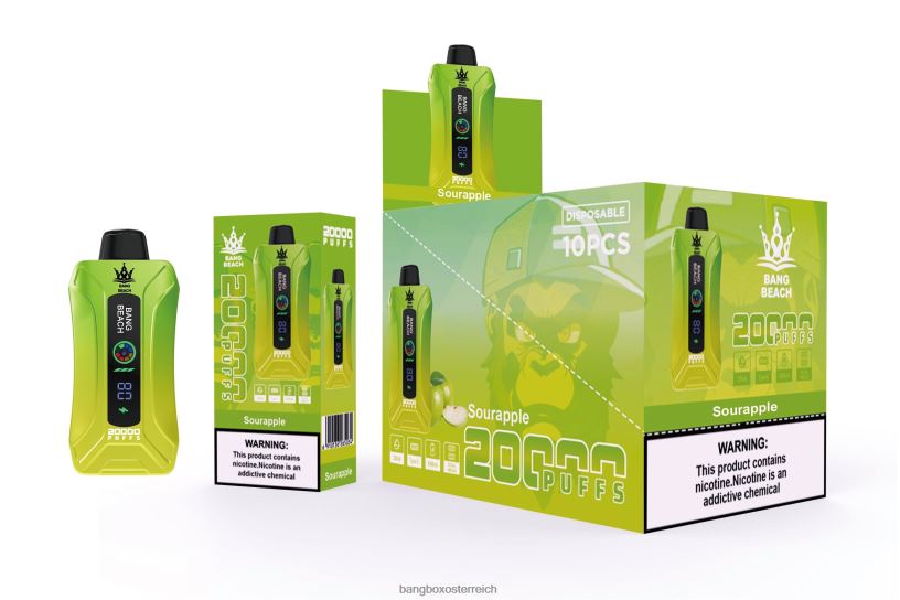 Bang Box Preis - Bang Beach 20000 Züge Smart Screen Vape saurer Apfel