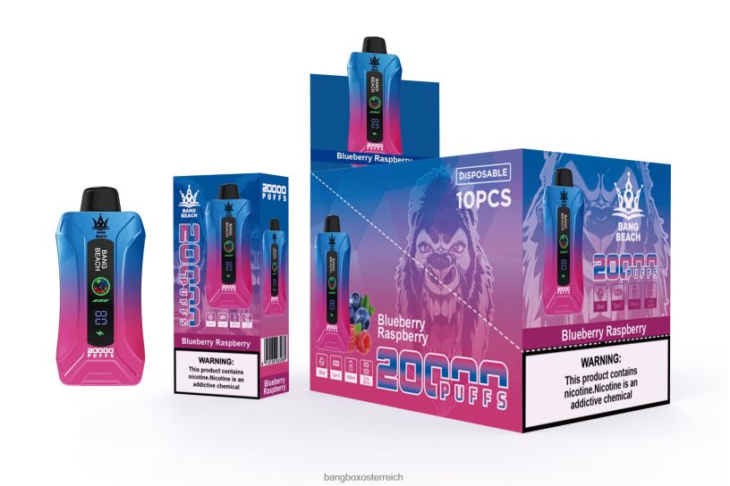 Bang Box Vape - Bang Beach 20000 Züge Smart Screen Vape Blaubeer-Himbeere