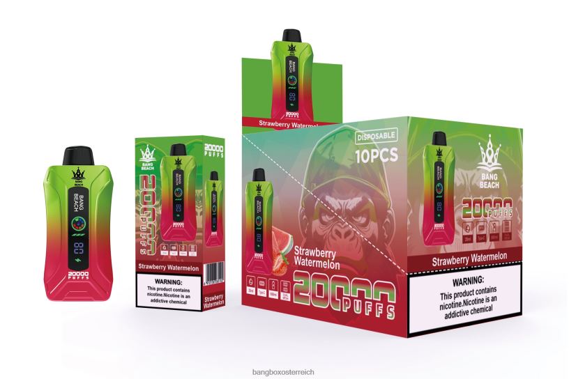 Bang Box Vape Kaufen - Bang Beach 20000 Züge Smart Screen Vape Erdbeerwassermelone