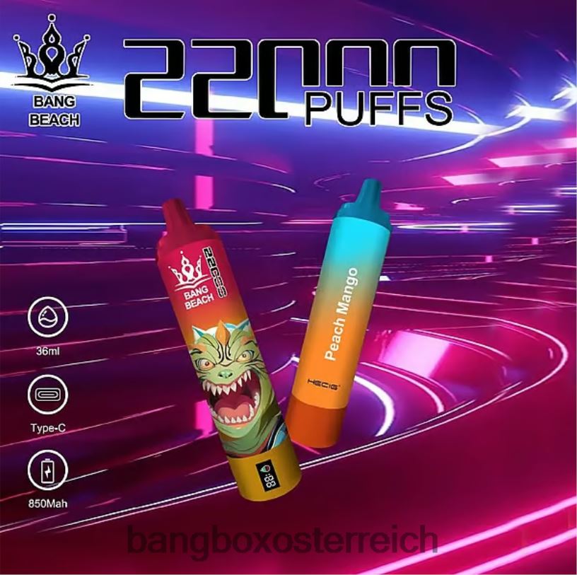 Bang Box Kaufen - Bang Beach 22000 Züge intelligenter Bildschirm Pfirsich-Mango