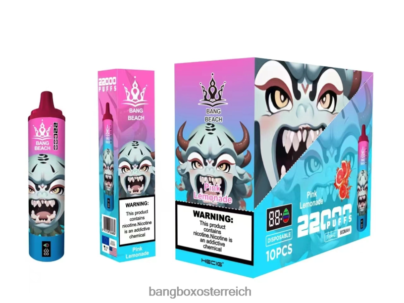 Bang Box Osterreich - Bang Beach 22000 Züge intelligenter Bildschirm rosa Limonade
