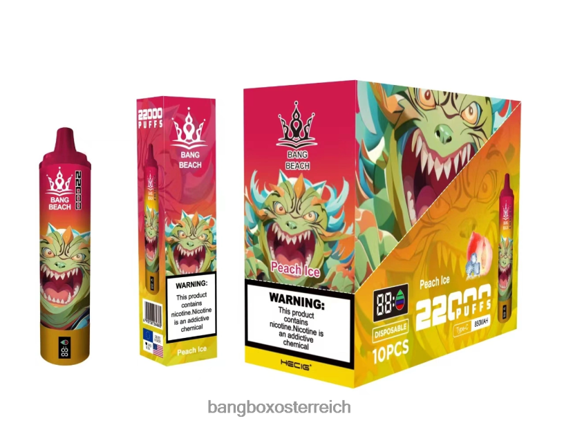 Bang Box Preis - Bang Beach 22000 Züge intelligenter Bildschirm Pfirsicheis