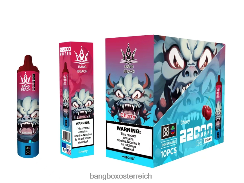 Bang Box Vape - Bang Beach 22000 Züge intelligenter Bildschirm Kirsche