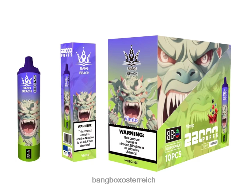Bang Box Vape Kaufen - Bang Beach 22000 Züge intelligenter Bildschirm vimto